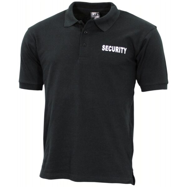 Majica Polo crna SECURITY