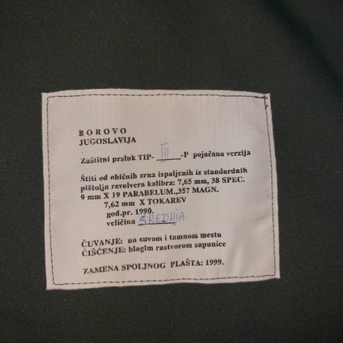 Zaštitni prsluk Jugoslovenske policije - Image 4