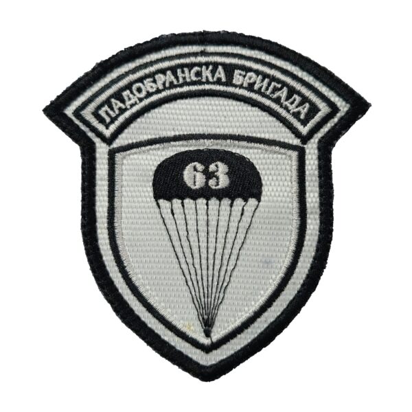 Amblem 63. Padobranska brigada beli